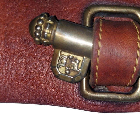 Vintage Juicy Couture Brown Leather Key Buckle Belt main image 6